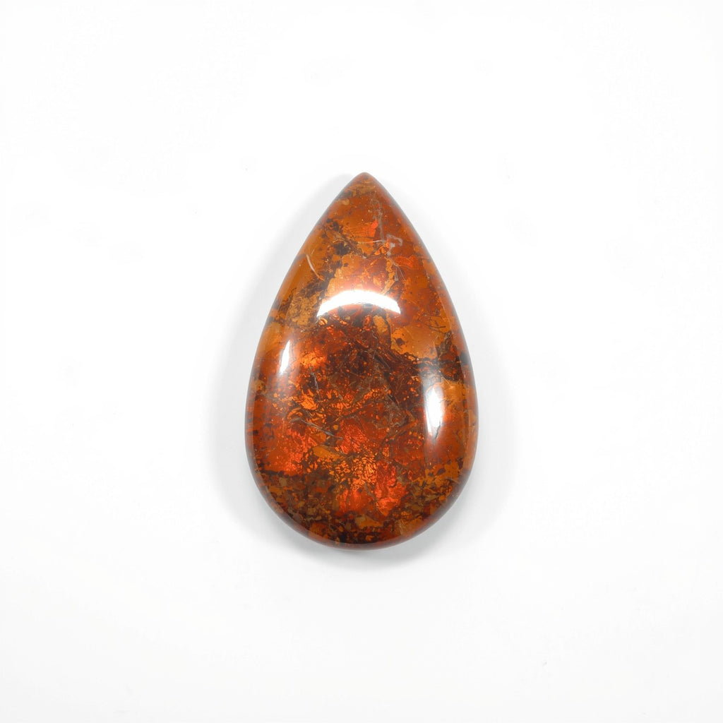 Sun Stone 1PC Small 7x9 MM Pear Cabochon Blue Sparkling semi Precious Semi Precious Gemstone