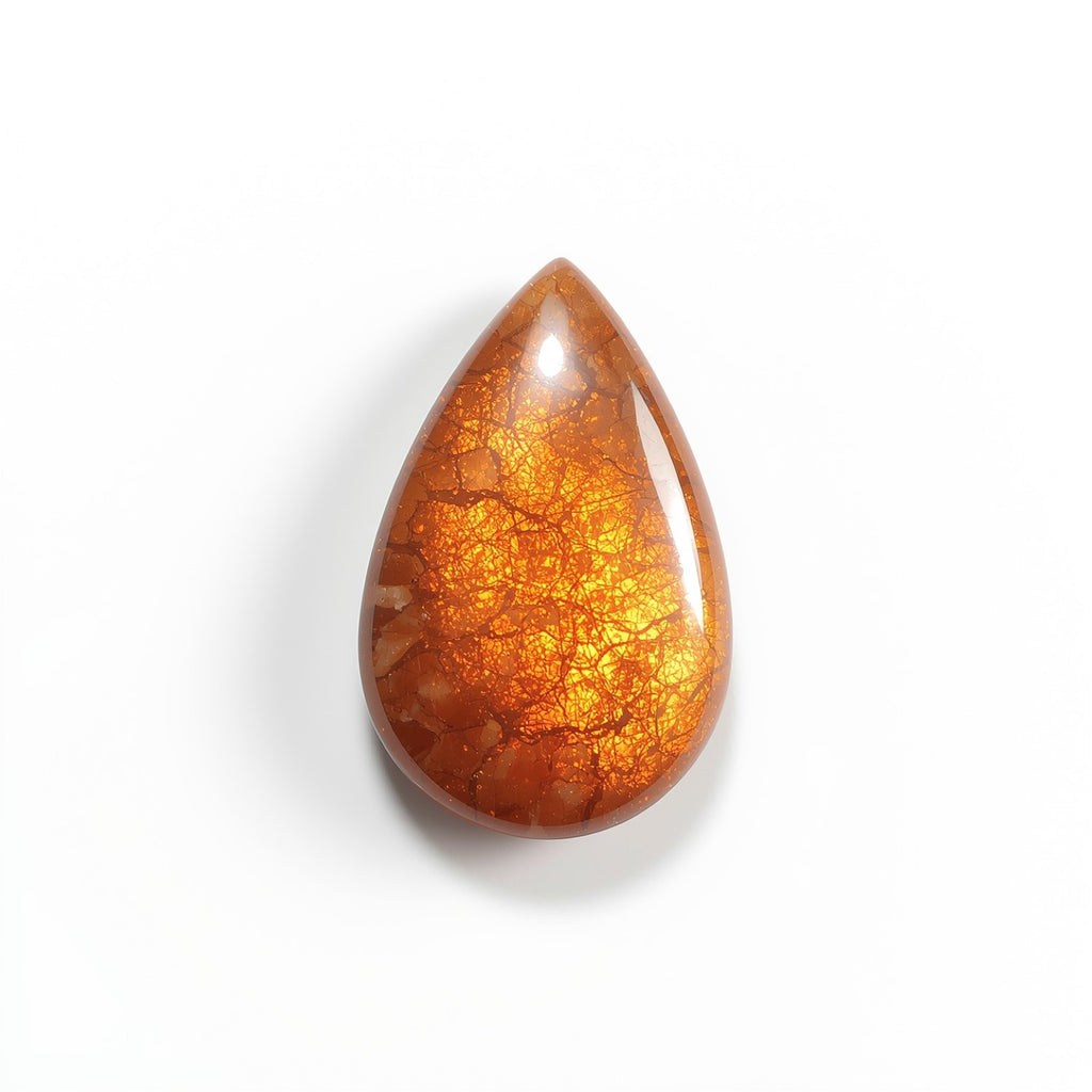 Sun Stone 1PC Large 8x12 MM Pear Cabochon Blue Lustrous semi Precious Loose Gemstone