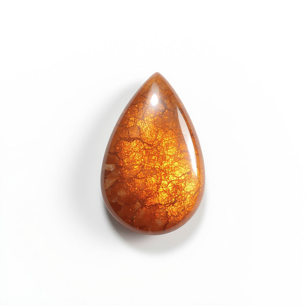 Sun Stone 1PC Large 8x12 MM Pear Cabochon Blue Lustrous semi Precious Loose Gemstone
