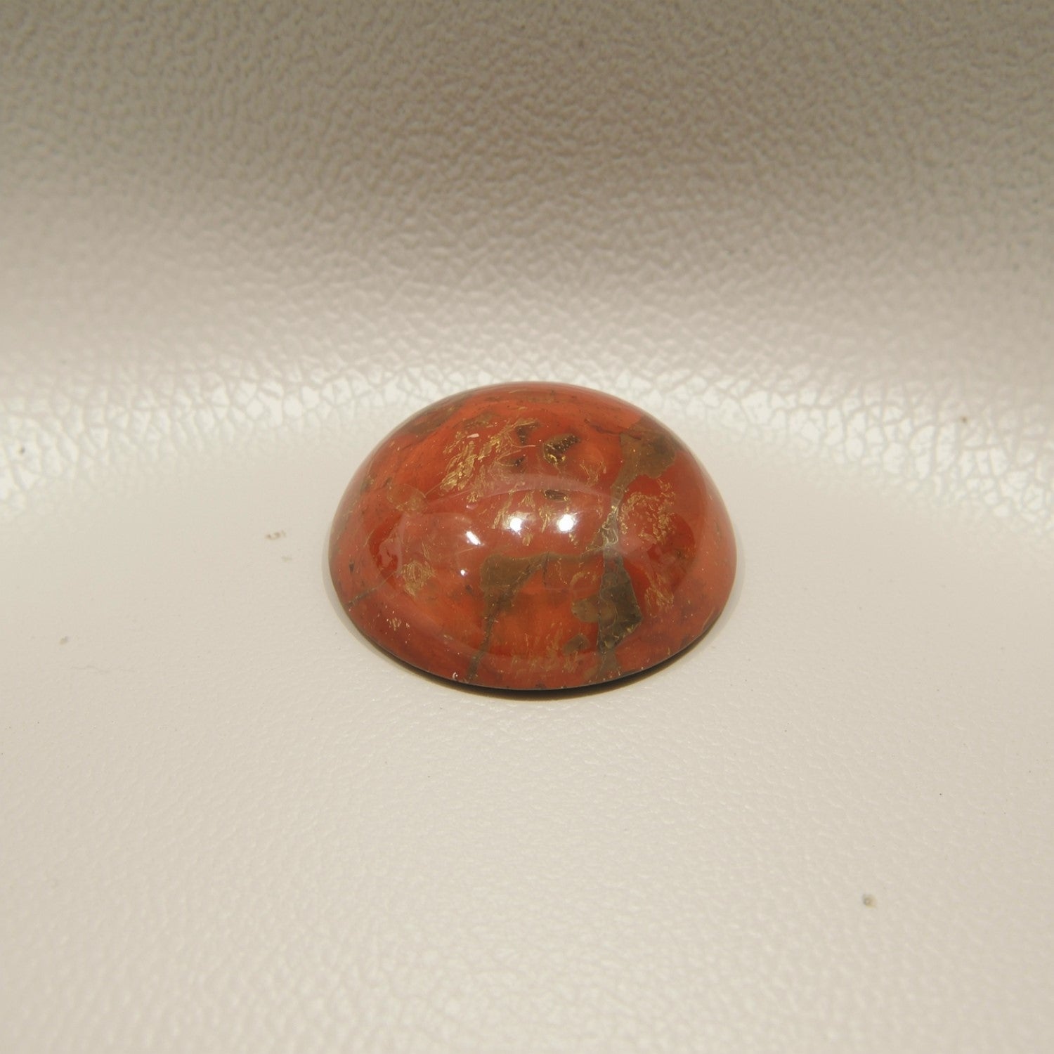 Sonnenstein, 1 Stück, winziger 6 x 6 mm, runder Cabochon, blau poliert, Halbedelstein Zweitbild