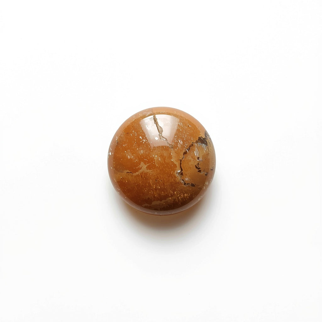Sun Stone 1PC Small 7x7 MM Round Cabochon Blue Splendid semi Precious Gems