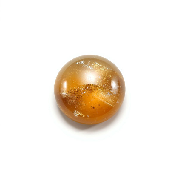 Sun Stone 1PC Medium 9x9 MM Round Cabochon Blue Lustrous semi Precious Loose Gemstone