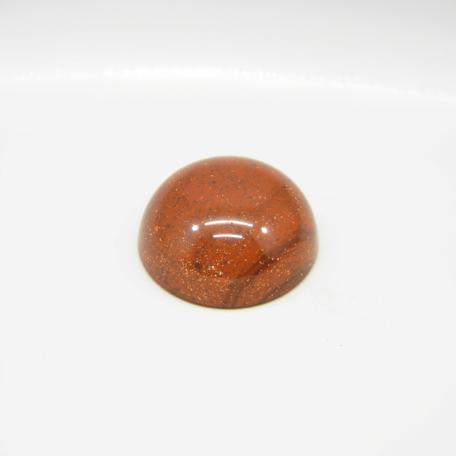 Sun Stone 1PC Medium 9x9 MM Round Cabochon Blue Lustrous semi Precious Loose Gemstone