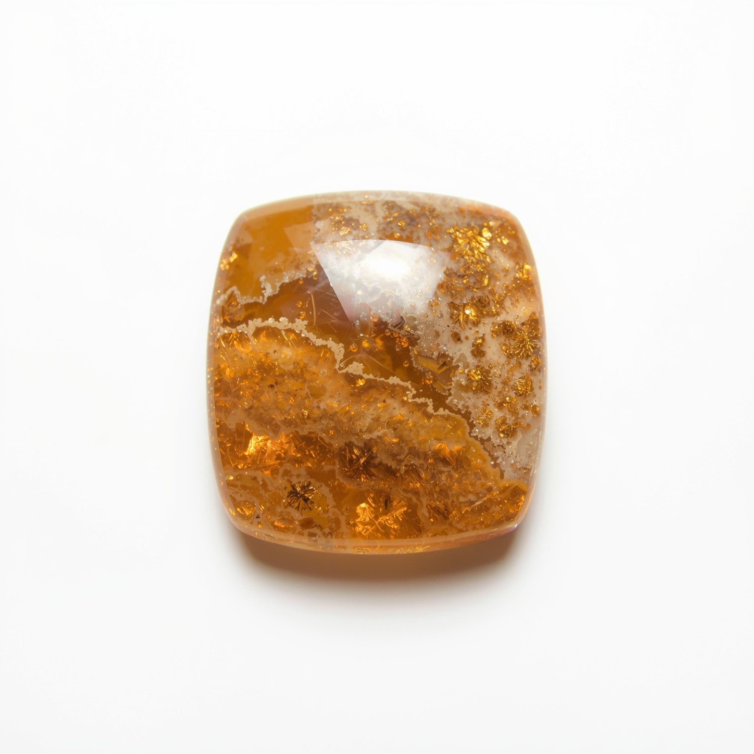 Sun Stone 1PC Large 10x10 MM Square Cabochon Blue Splendid semi Precious Loose Gemstone Secondary image