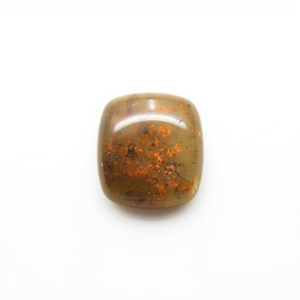 Sun Stone 1PC Tiny 6x6 MM Square Cabochon Blue Fiery semi Precious Semi Precious Gemstone