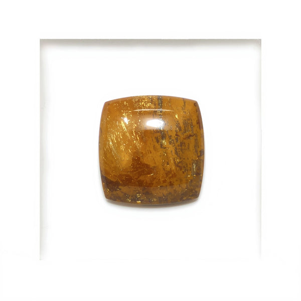 Sun Stone 1PC Small 7x7 MM Square Cabochon Blue Brilliant semi Precious Precious Gemstone