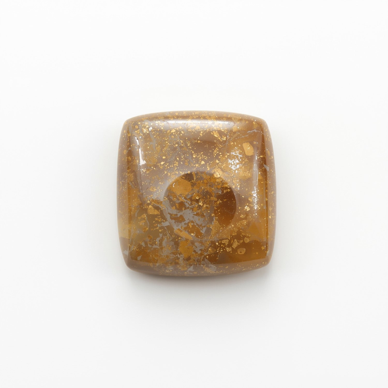 Sun Stone 1PC Small 8x8 MM Square Cabochon Blue Sparkling semi Precious Gems Hoofdafbeelding