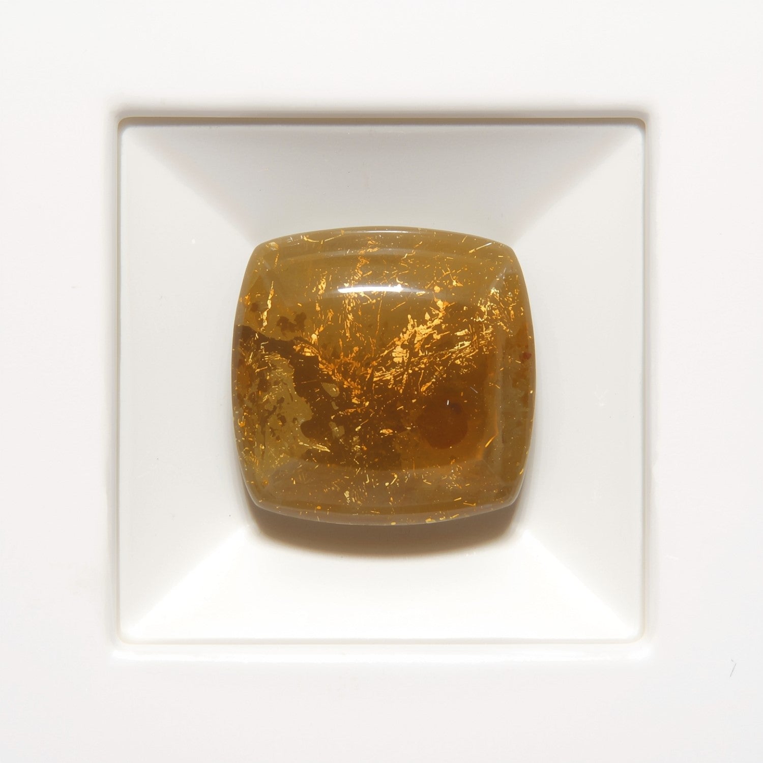 Sun Stone 1PC Small 8x8 MM Square Cabochon Blue Sparkling semi Precious Gems Secundaire afbeelding