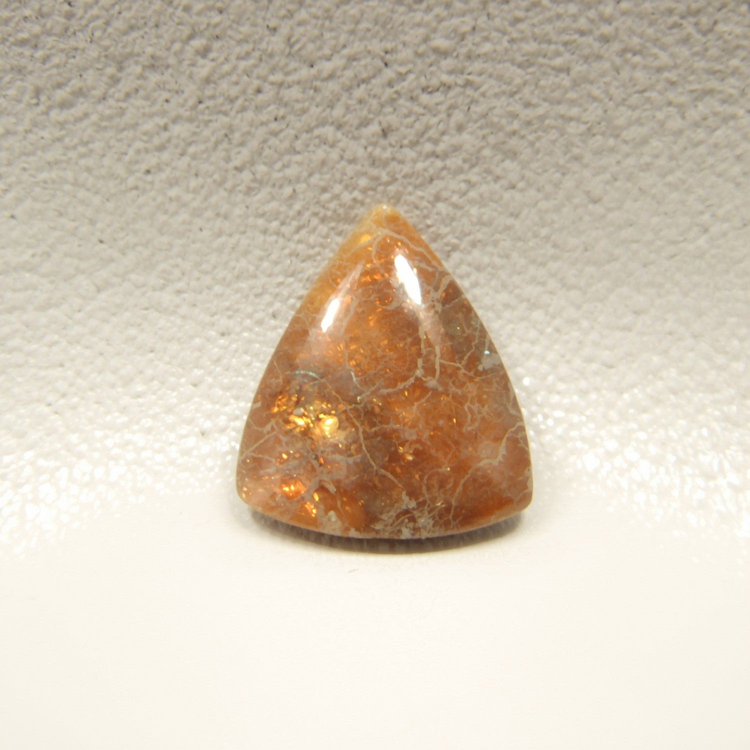 Sun Stone 1PC Large 10x10 MM Triangle Cabochon Blue Pure semi Precious Precious Gemstone Sekundär produktbild