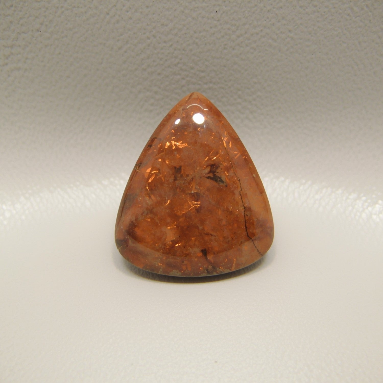 Sun Stone 1PC Large 11x11 MM Triangle Cabochon Blue Fiery semi Precious Gems Secundaire afbeelding