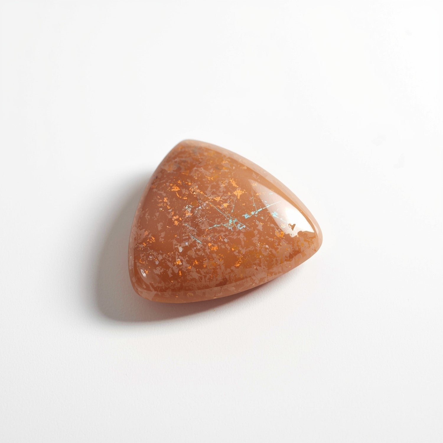 Sun Stone 1PC Tiny 6x6 MM Triangle Cabochon Blue High-Quality semi Precious Loose Gems Secundaire afbeelding