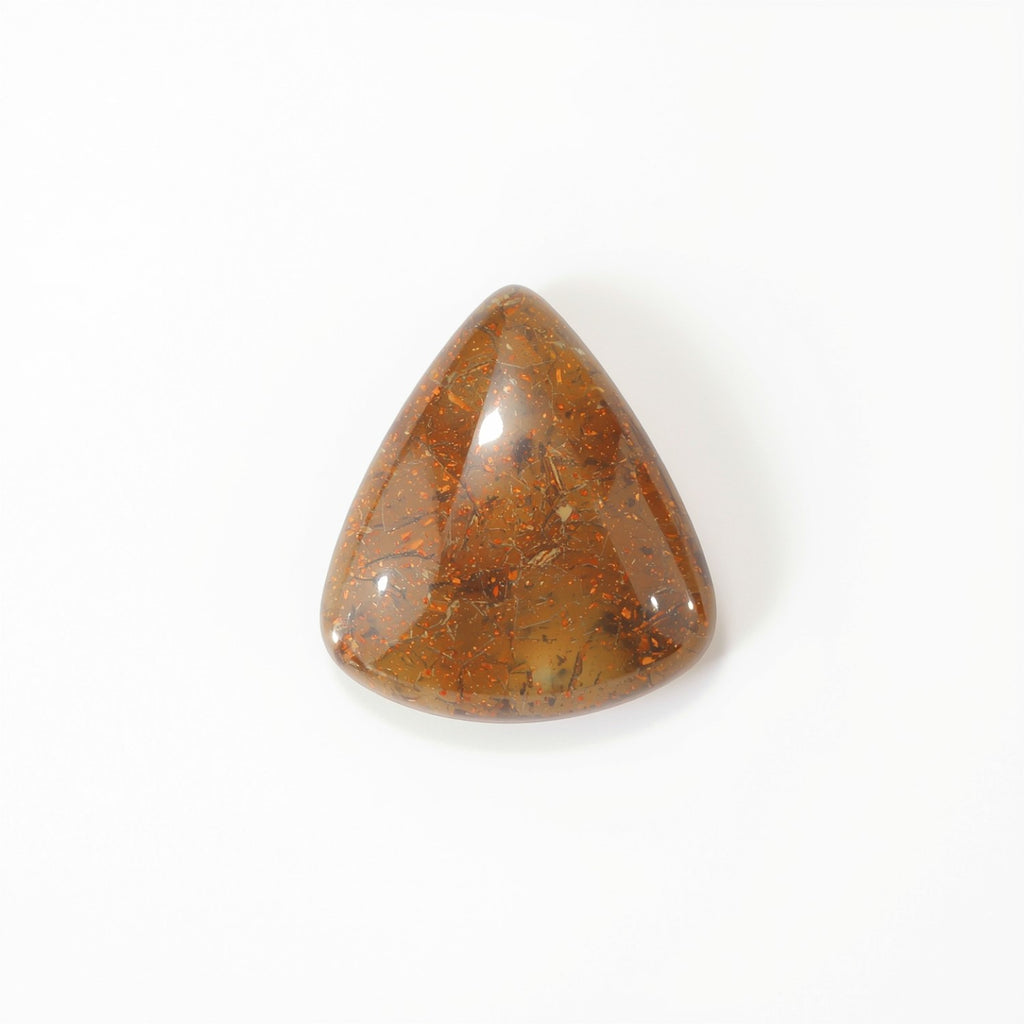 Sun Stone 1PC Small 7x7 MM Triangle Cabochon Blue Natural semi Precious Loose Gemstone