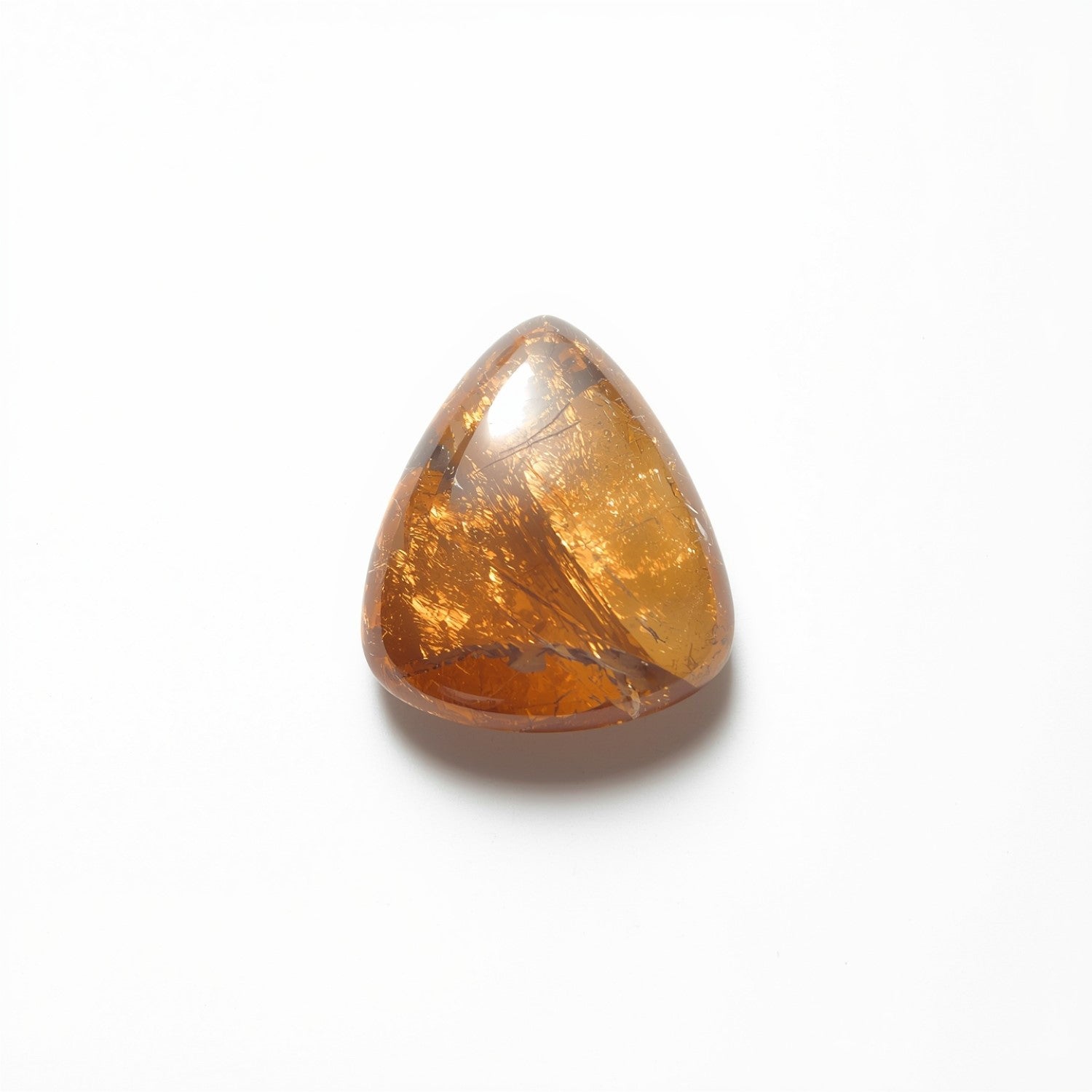 Sun Stone 1PC Small 8x8 MM Triangle Cabochon Blue Genuine semi Precious Loose Gemstones