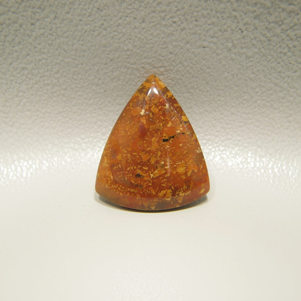 Sun Stone 1PC Small 8x8 MM Triangle Cabochon Blue Genuine semi Precious Loose Gemstones