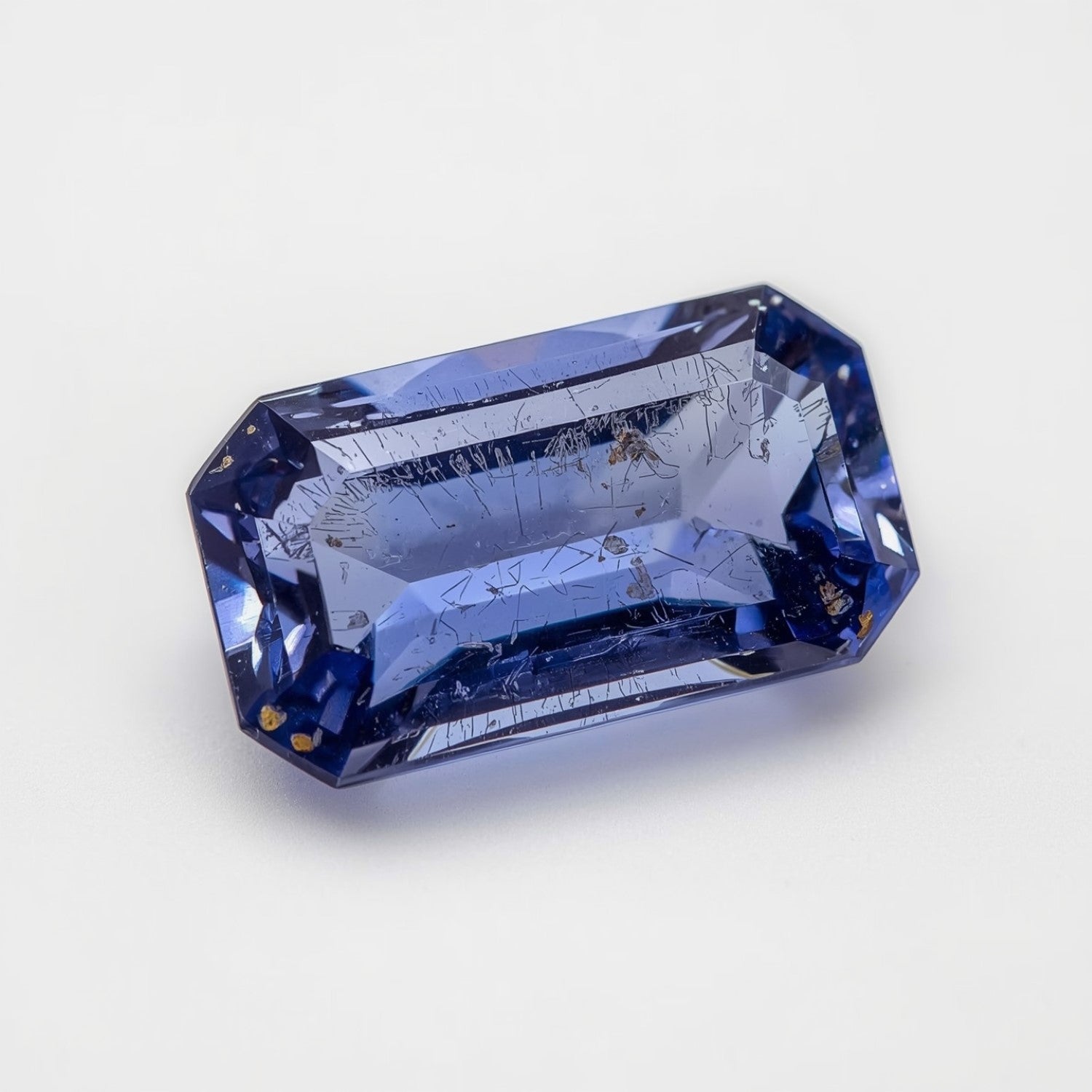 Tansanit 1PC Chunky 10x20 MM Baguette Facettiert Blau Glänzender Halbedelstein Lose Edelstein