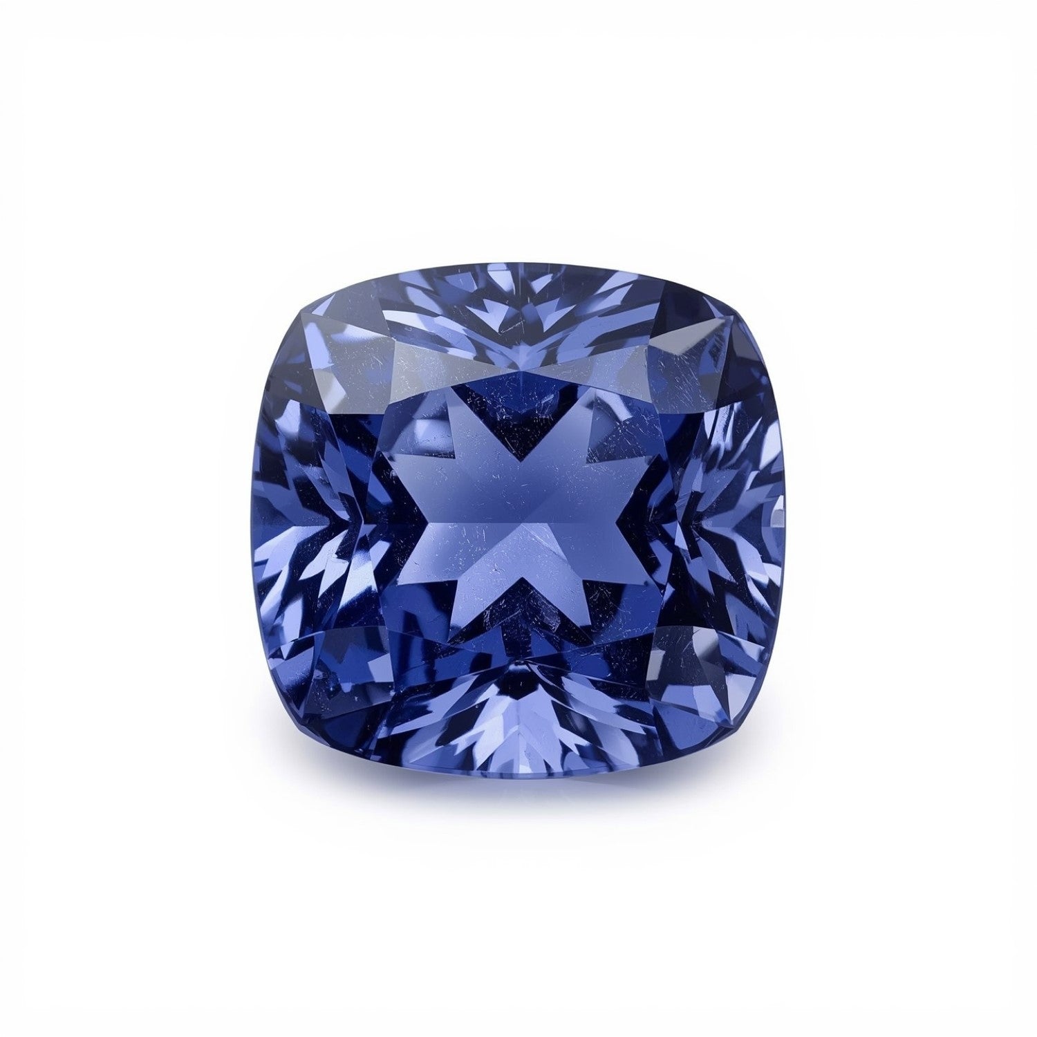 Tanzanite 1PC Large 10x10 MM Cushion Faceted Blue Shine Semi Precious Loose Gemstones Главное изображение товара