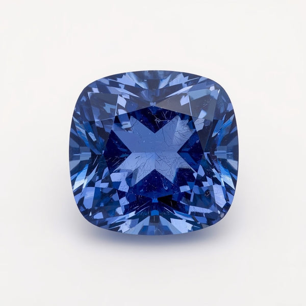 Tanzanite 1PC Chunky 13x13 MM Cushion Faceted Blue Natural Semi Precious Loose Gemstone