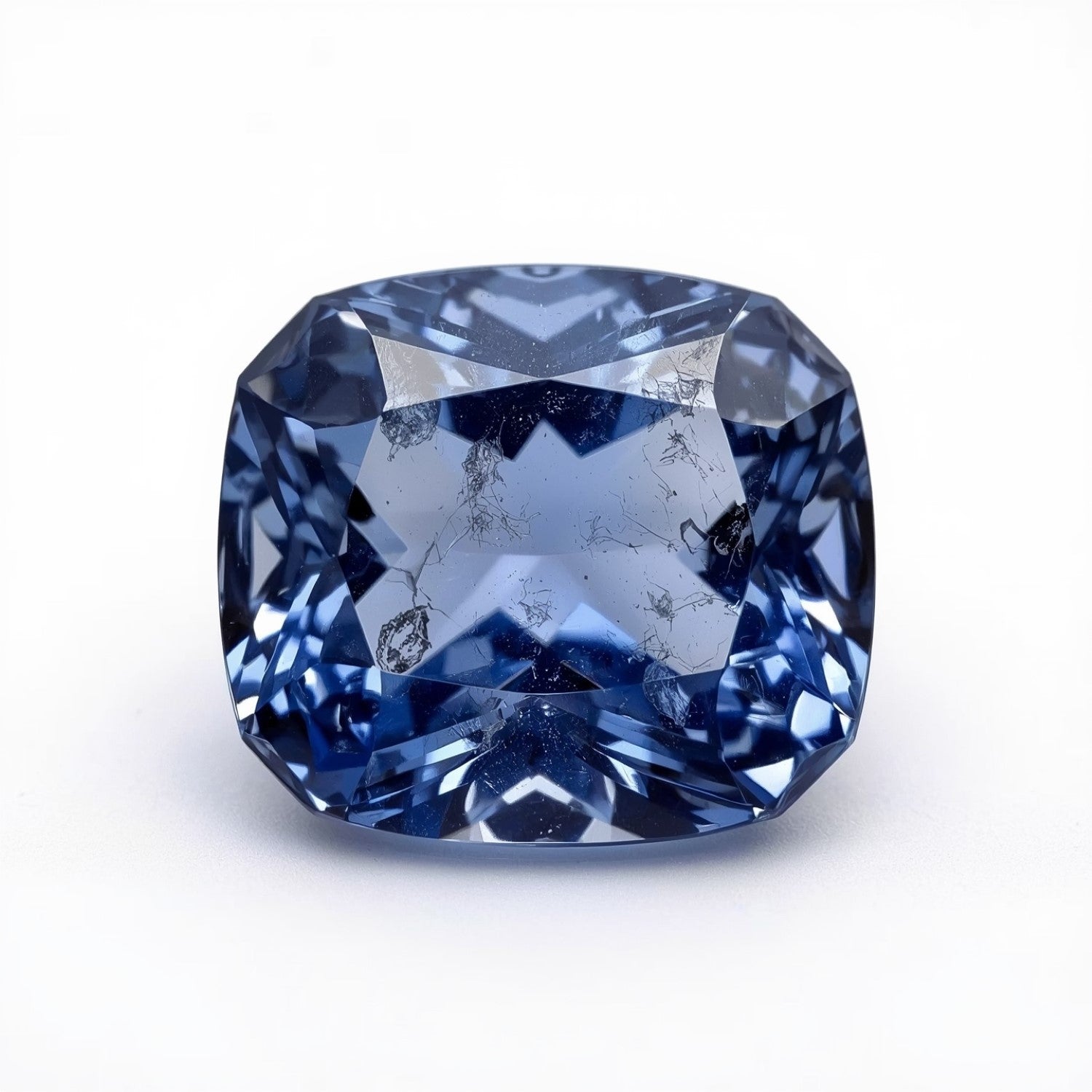 Tanzanite 1PC Chunky 15x15 MM Cushion Faceted Blue Superior Semi Precious Gems