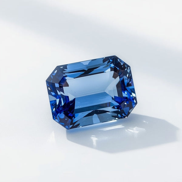 Tanzanite 1PC Chunky 12x16 MM Emerald Faceted Blue Sparkling Semi Precious Loose Gemstone
