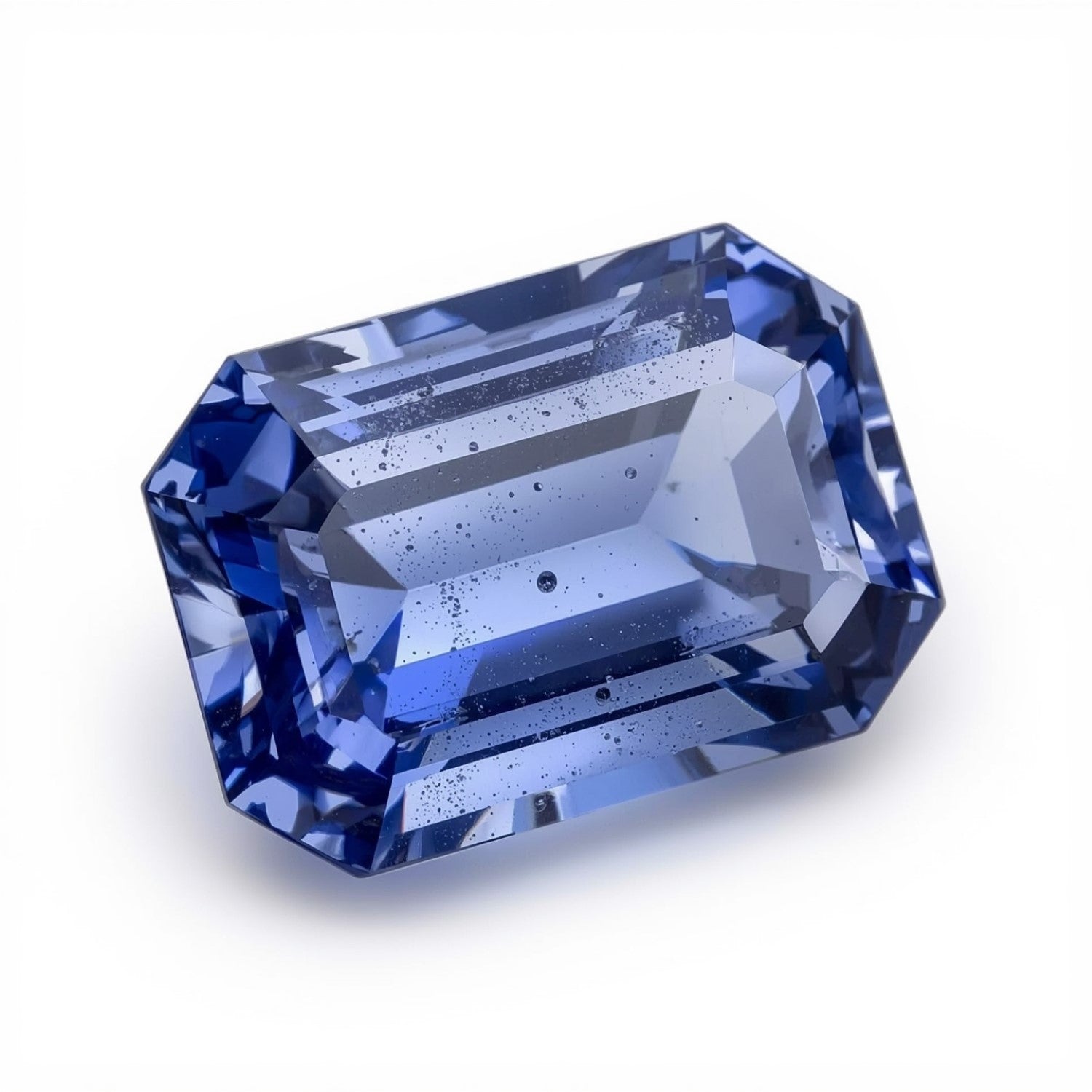 Tanzanite 1PC Chunky 15x20 MM Emerald Faceted Blue Splendid Semi Precious Gems