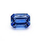 Tanzanite 1PC Tiny 5x7 MM Emerald Faceted Blue Lustrous Semi Precious Gems