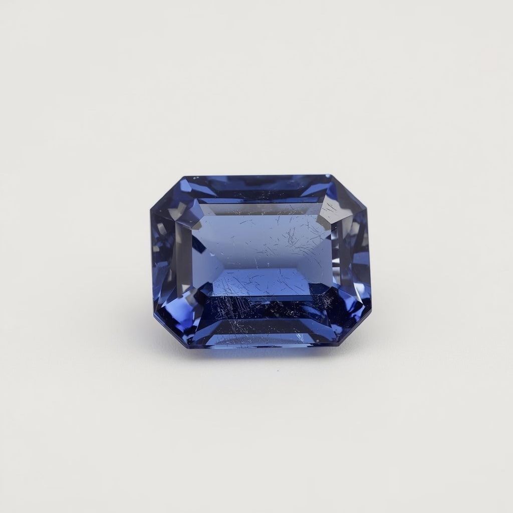 Tanzanite 1PC Tiny 5x7 MM Emerald Faceted Blue Lustrous Semi Precious Gems
