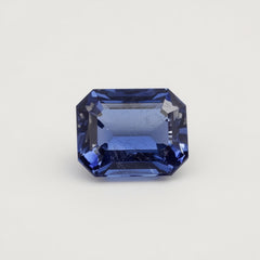 Tanzanite 1PC Tiny 5x7 MM Emerald Faceted Blue Lustrous Semi Precious Gems