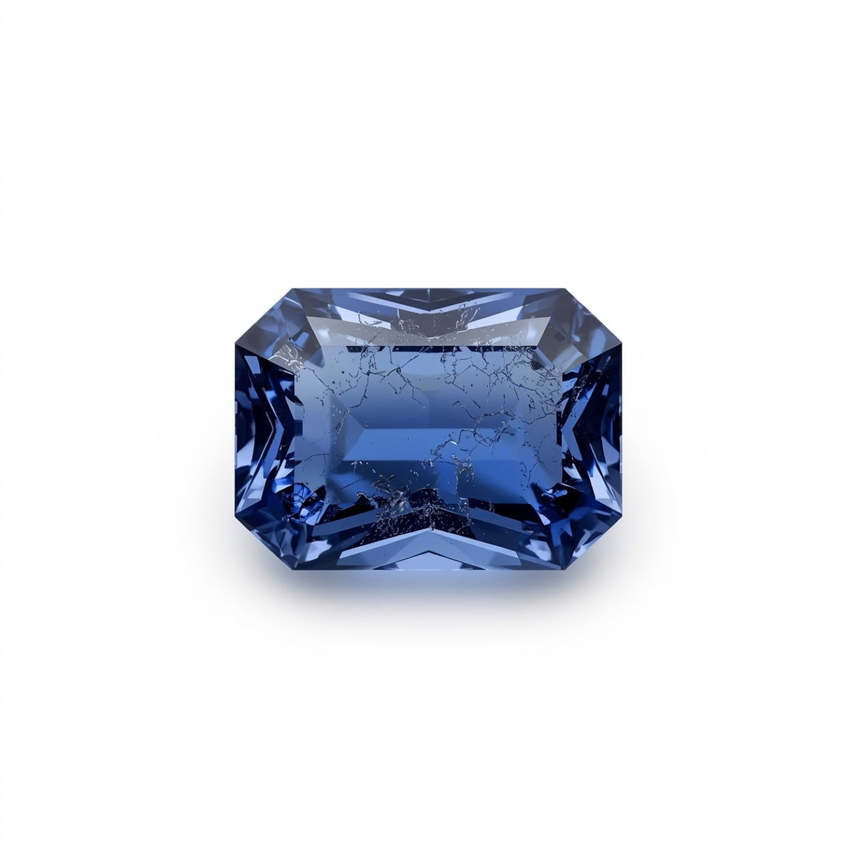 Tanzanite 1PC Small 6x8 MM Emerald Faceted Blue Shine Semi Precious Loose Gems