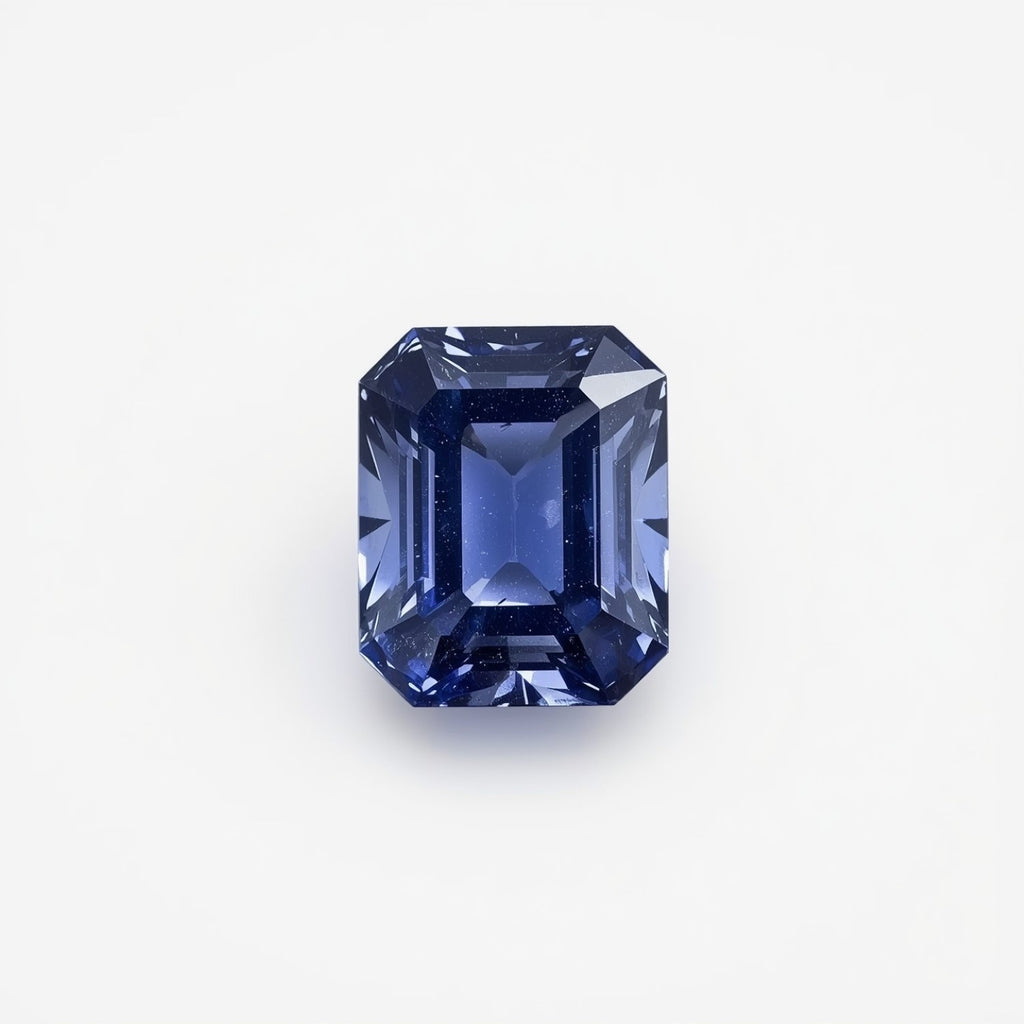 Tanzanite 1PC Small 6x8 MM Emerald Faceted Blue Shine Semi Precious Loose Gems