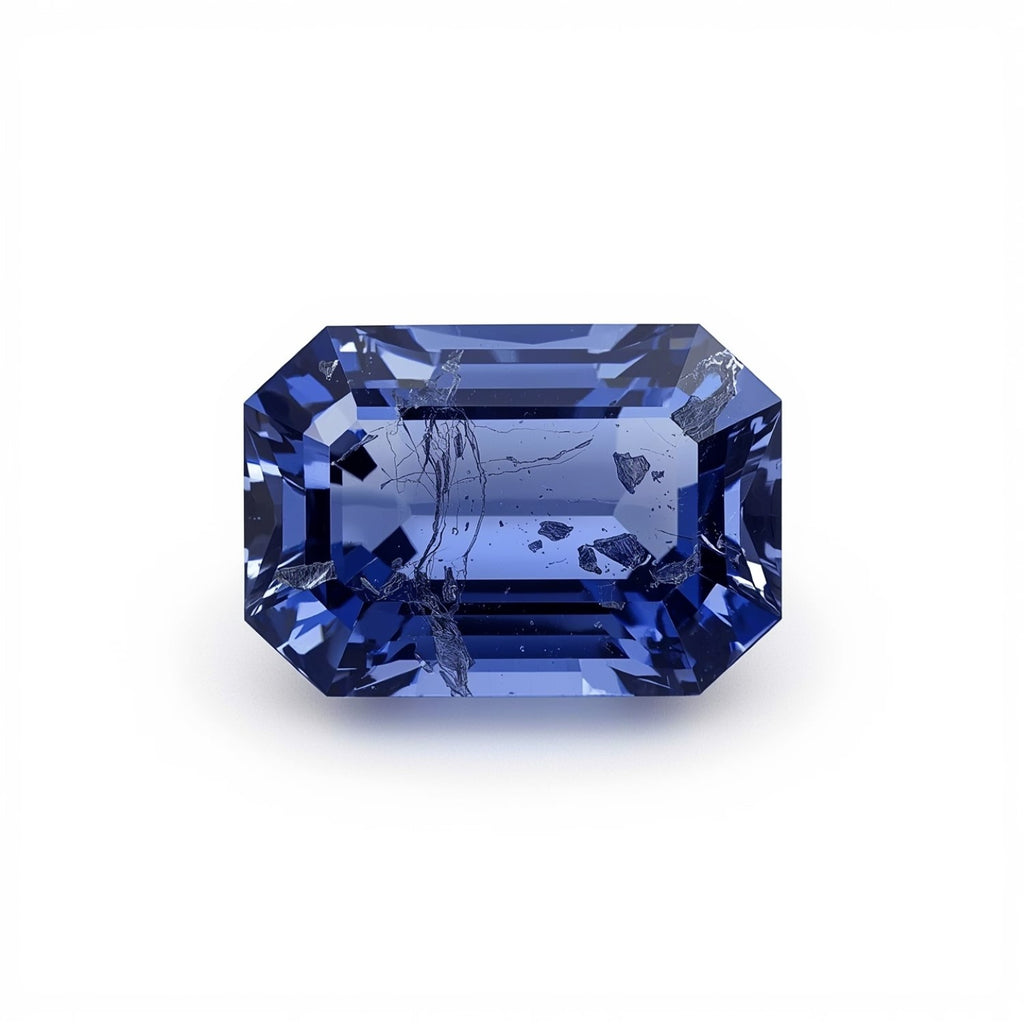 Tanzanite 1PC Small 6x9 MM Emerald Faceted Blue Fine Semi Precious Loose Gemstone
