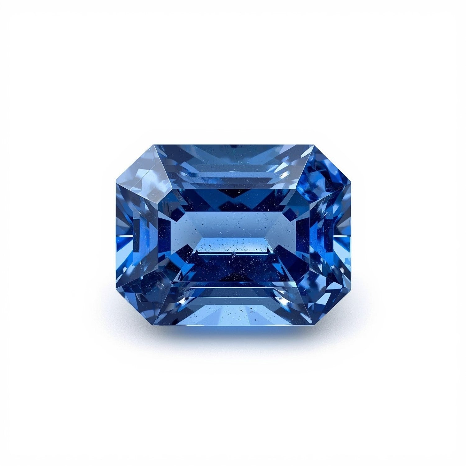 Tanzanite 1PC Medium 7x10 MM Emerald Faceted Blue Natural Semi Precious Gems Main image