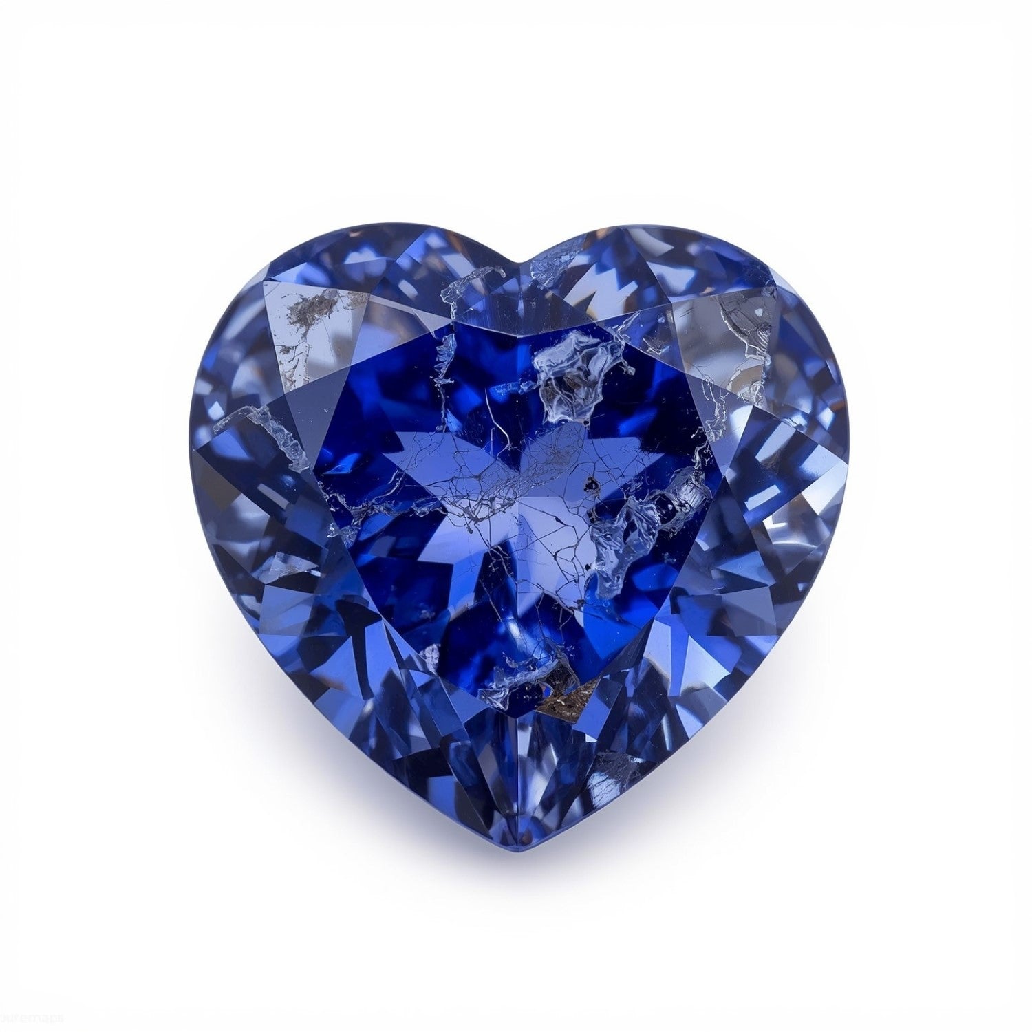 Tanzanite 1PC Large 11x11 MM Heart Faceted Blue Fine Semi Precious Gems メイン画像