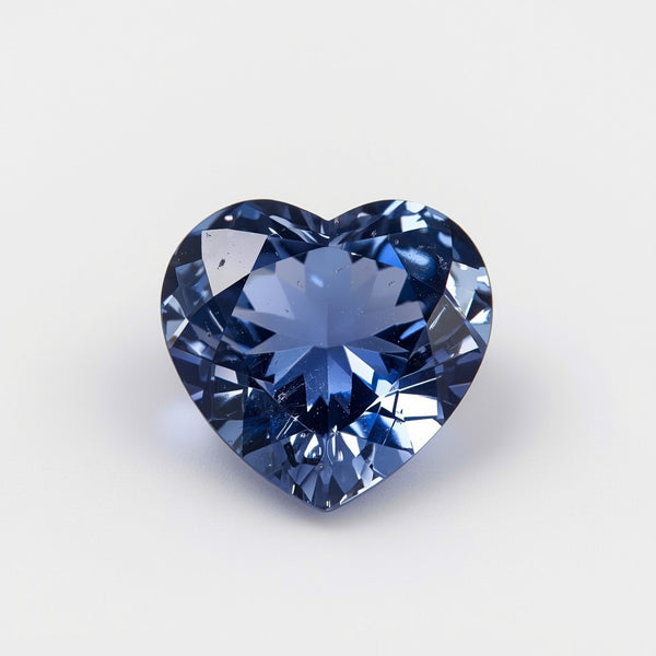 Tanzanite 1PC Large 11x11 MM Heart Faceted Blue Fine Semi Precious Gems