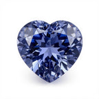 Tanzanite 1PC Large 12x12 MM Heart Faceted Blue High-Quality Semi Precious Loose Gems