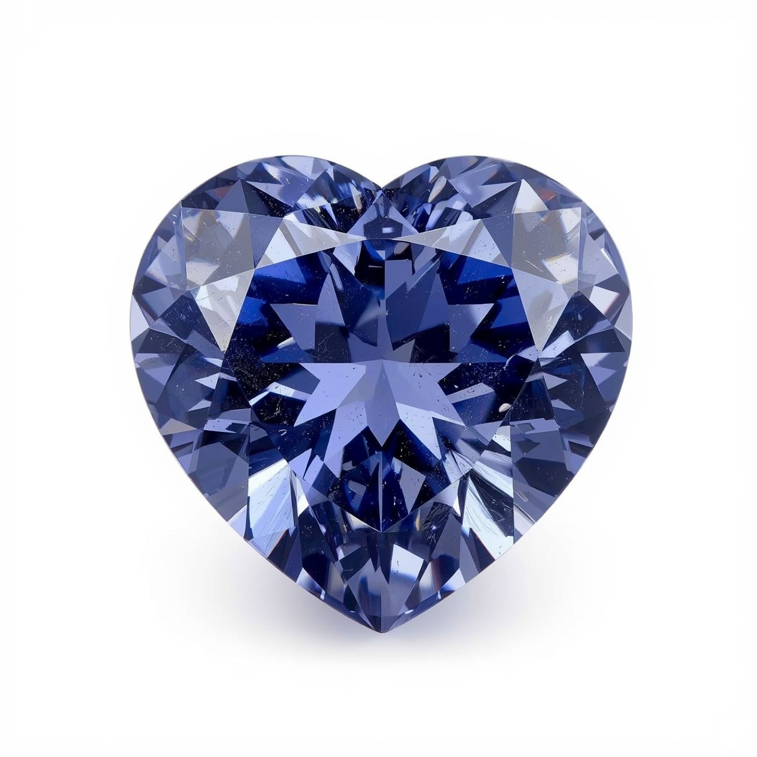 Tanzanite 1PC Large 12x12 MM Heart Faceted Blue High-Quality Semi Precious Loose Gems