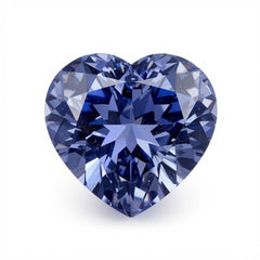 Tanzanite 1PC Large 12x12 MM Heart Faceted Blue High-Quality Semi Precious Loose Gems
