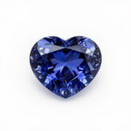 Tanzanite 1PC Chunky 14x14 MM Heart Faceted Blue Genuine Semi Precious Loose Gemstones