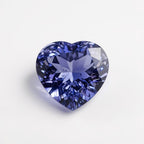 Tanzanite 1PC Chunky 14x14 MM Heart Faceted Blue Genuine Semi Precious Loose Gemstones