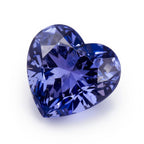 Tanzanite 1PC Chunky 15x15 MM Heart Faceted Blue Superior Semi Precious Gems