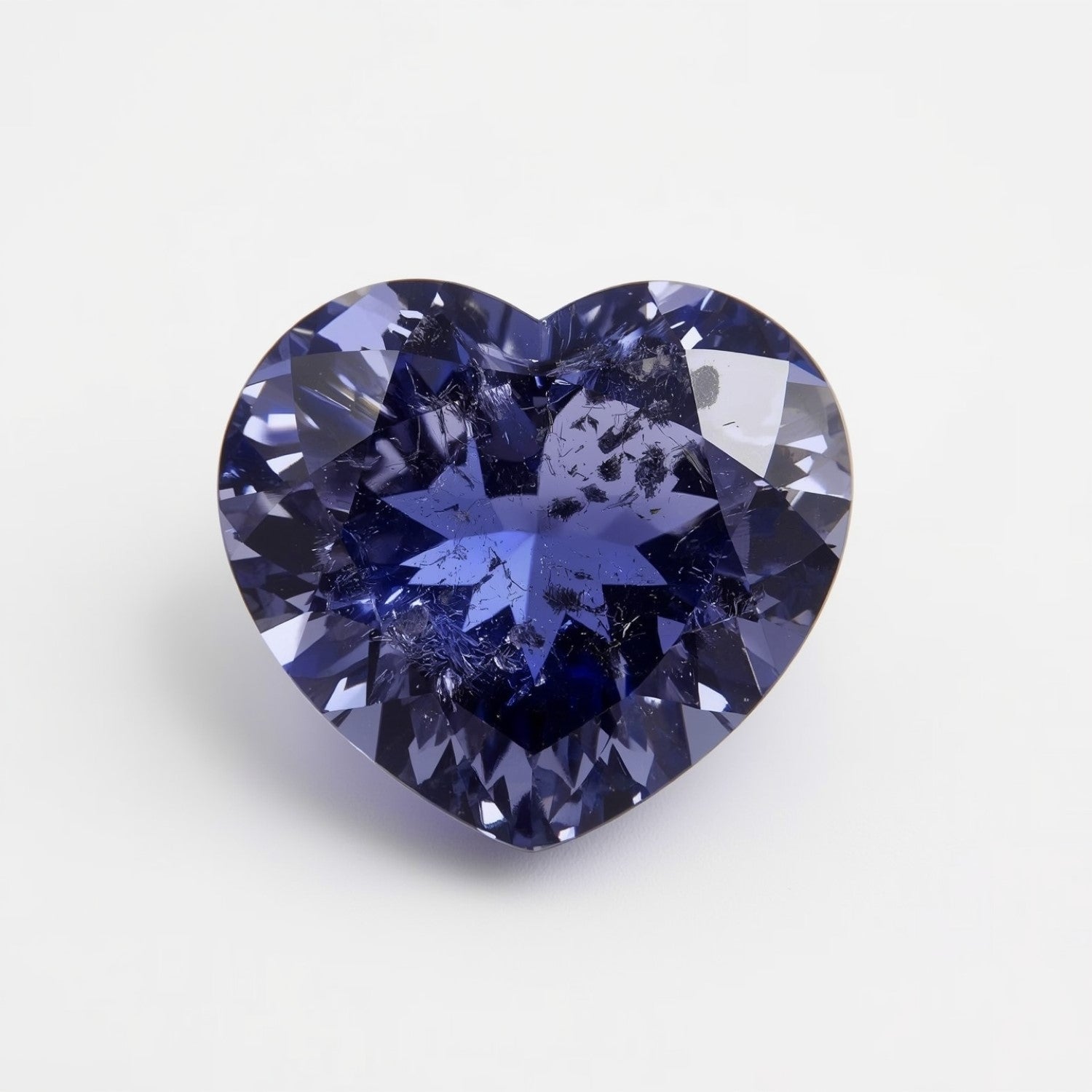 Tanzanite 1PC Chunky 15x15 MM Heart Faceted Blue Superior Semi Precious Gems