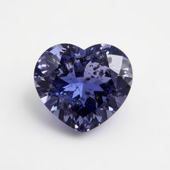 Tanzanite 1PC Chunky 15x15 MM Heart Faceted Blue Superior Semi Precious Gems