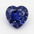 Tanzanite 1PC Chunky 16x16 MM Heart Faceted Blue Pure Semi Precious Loose Gems