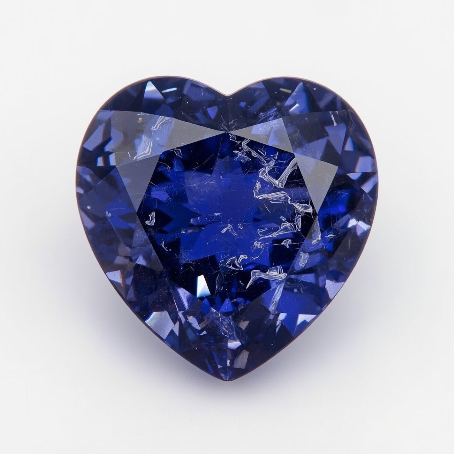 Tanzanite 1PC Chunky 16x16 MM Heart Faceted Blue Pure Semi Precious Loose Gems
