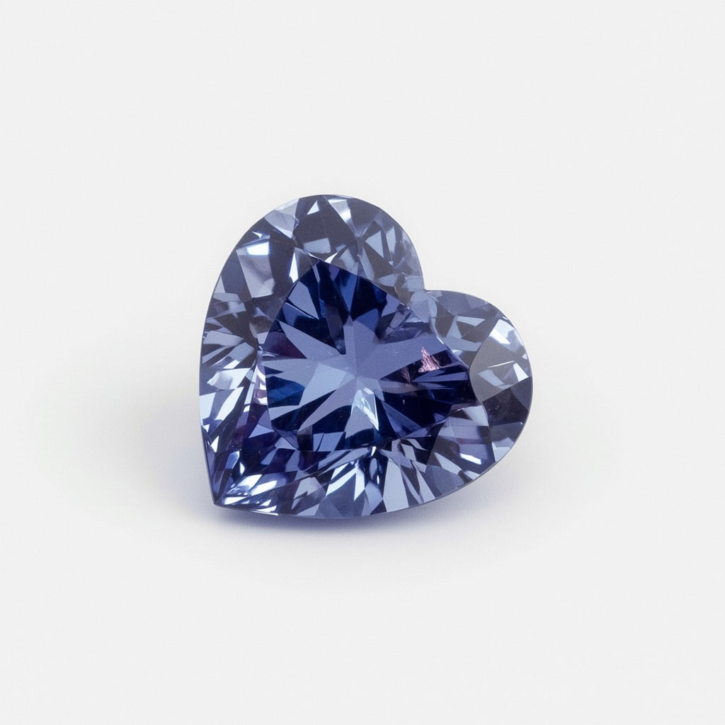 Tanzanite 10PC Tiny 4x4 MM Heart Faceted Blue Brilliant Semi Precious Loose Gems