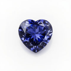 Tanzanite 1PC Small 7x7 MM Heart Faceted Blue Splendid Semi Precious Gems
