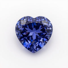 Tanzanite 1PC Small 8x8 MM Heart Faceted Blue Luster Semi Precious Loose Gems