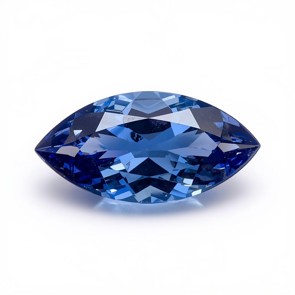 Tanzanite 1PC Chunky 10x20 MM Marquise Faceted Blue Fiery Semi Precious Gems