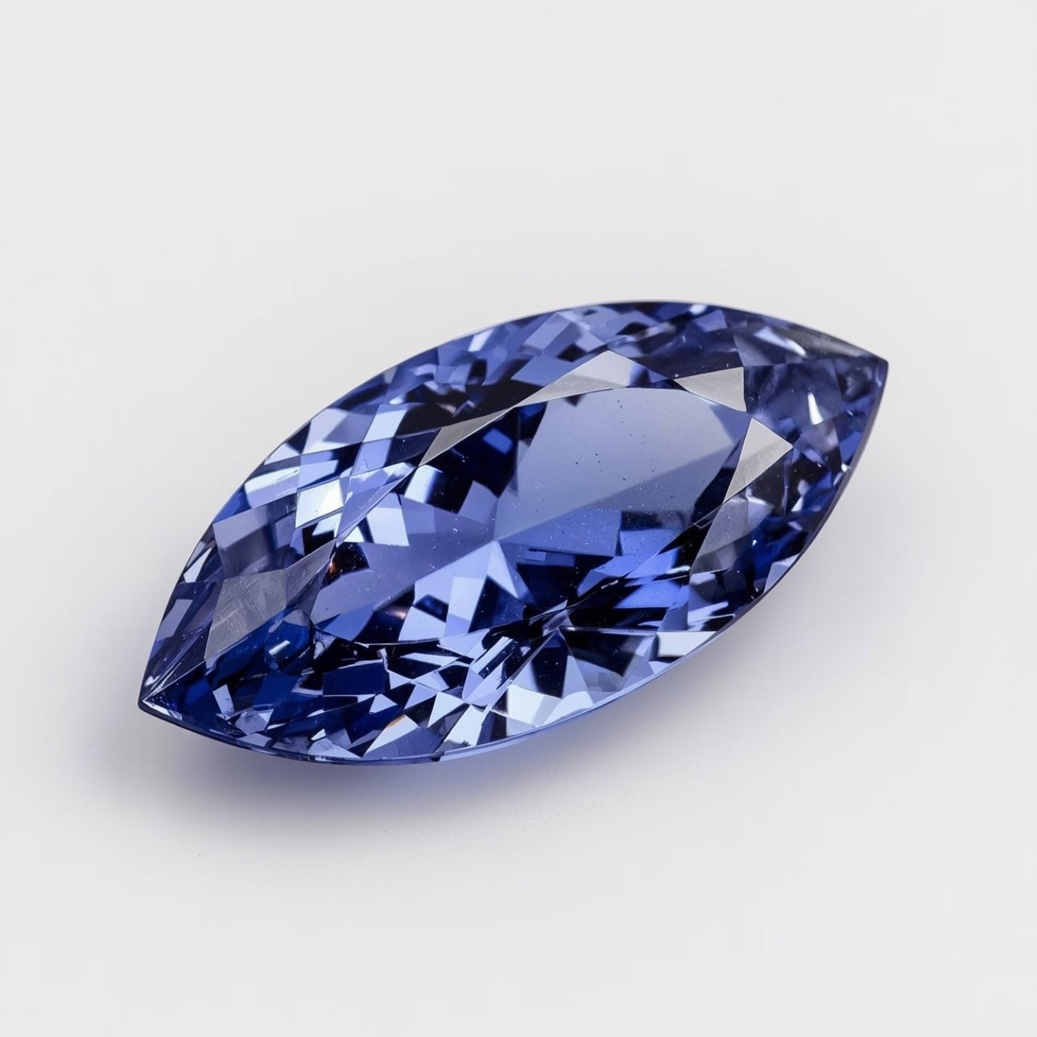 Tanzanite 1PC Chunky 10x20 MM Marquise Faceted Blue Fiery Semi Precious Gems Immagine secondaria del prodotto