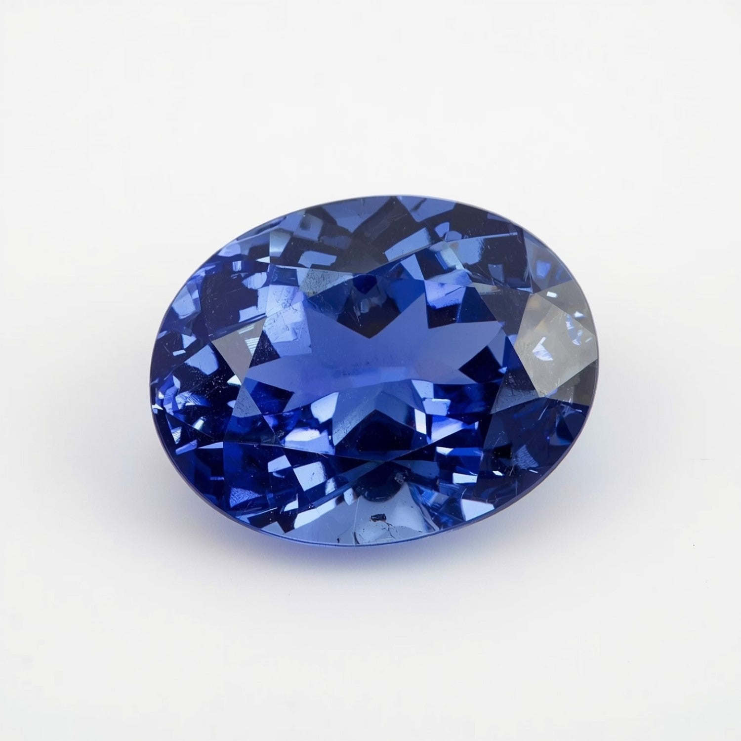 Tanzanite 1PC Chunky 13x18 MM Oval Faceted Blue Luster Semi Precious Loose Gemstones Главное изображение товара