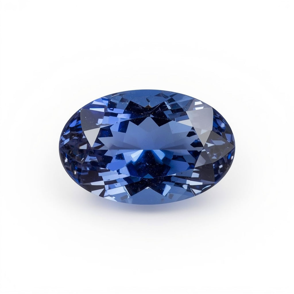 Tanzanite 1PC Chunky 13x18 MM Oval Faceted Blue Luster Semi Precious Loose Gemstones